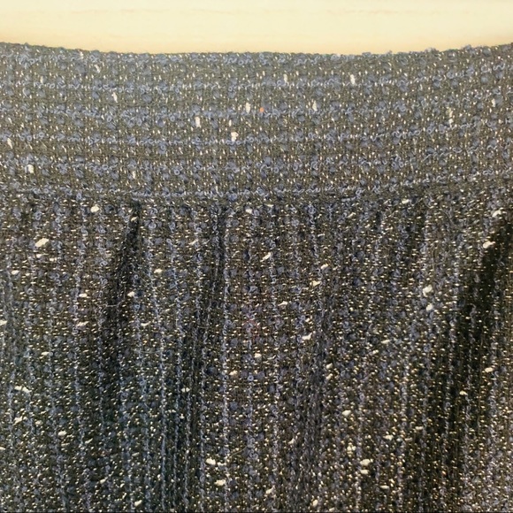 Ann Taylor Loft Navy Metallic Skirt NWT - Picture 7 of 8